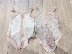 ベビー 肌着　2枚セット 80cm 花柄のサムネイル