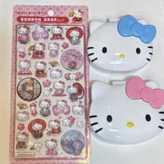 ハローキティ ボンボンドロップシール＆小物ケースセット　3個のサムネイル