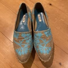 miu miu エスパドリーユ ブルー ミュウミュウ スリッポンのサムネイル