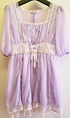 ★ヒメル様専用★　　ワンピース　ラベンダーカラー　シフォンワンピースのサムネイル