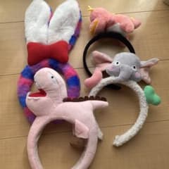 アニマルカチューシャ 4点セット パーティーグッズ 韓国