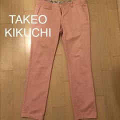 TAKEO KIKUCHI ピンク チノパンのサムネイル