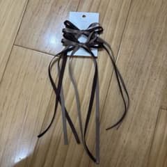 最終値下げ⭐︎ブラウンリボン　ヘアアクセサリーのサムネイル