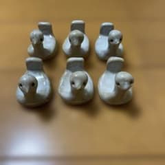 鳥の箸置き 6個セット 陶器製 アヒル - メルカリ