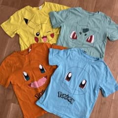 H&M Pokémon Tシャツ 4枚セット 110-116cmのサムネイル