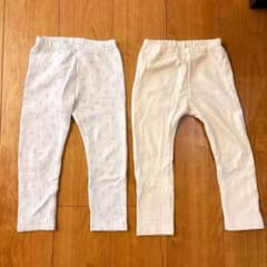 UNIQLO フリースレギンス2点セット 100cmのサムネイル
