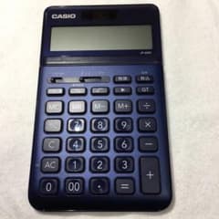 CASIO 電卓 計算機 12桁 ネイビーのサムネイル