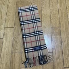 BURBERRY LONDON カシミヤ マフラー ノバチェック - メルカリ
