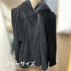 ジーナシス　JEANASIS ボアジャケット　ブラックのサムネイル