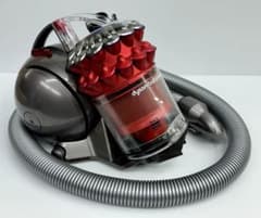 動作保証 中古 赤 ダイソン CY25 掃除機 本体 ホース ダストケース付き