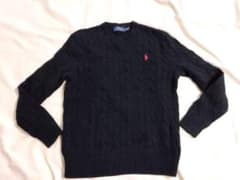 Ralph Lauren black cable knit sweater