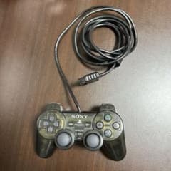 PS2 DUALSHOCK 2 クリアブラック　純正 動作確認済みのサムネイル
