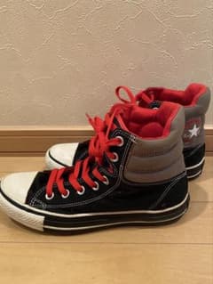 Converse オールスター ハイカット ブラック レッド