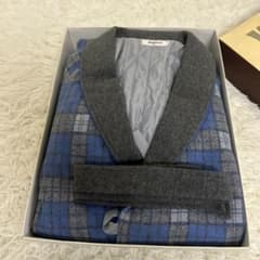 アムール ナイトローブ　チェック柄 ツイード調　コート ベルト ガウン