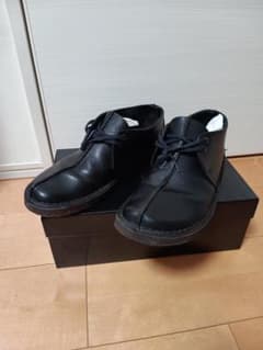 Clarks Originals ブラック レザー シューズ US9のサムネイル