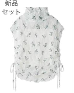 [emmi×NYBG】フラワーワッシャーブラウス【セットアップ対応】のサムネイル