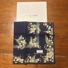 HANAE MORI ハンカチ すずらん柄 シール付きのサムネイル