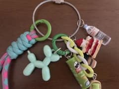 じゃらじゃらキーホルダー チャーム キーチャーム　犬　DOGのサムネイル