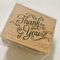 Thank You スタンプ　木製スタンプのサムネイル