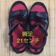 サンダル 瞬足 黒 21センチのサムネイル
