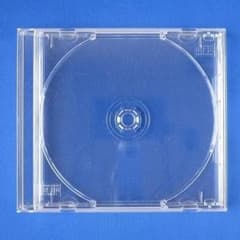 ワイドCDケース2枚 厚さ12mm トレイ色はクリア、黒、白のサムネイル