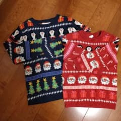 H&M キッズ　クリスマスニット　セットのサムネイル