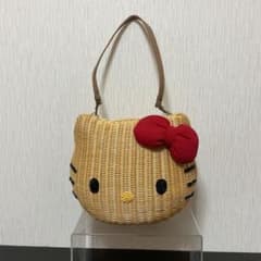 ハローキティ✖️ニーナミュウ フェイスカゴバッグ 赤リボン - メルカリ