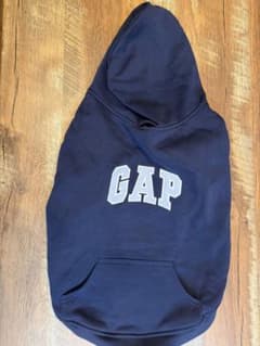 GAP フード付き犬服 M ネイビーのサムネイル