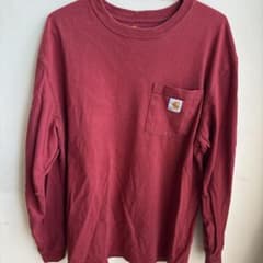古着Carhartt バーガンディ Tシャツ Mサイズのサムネイル