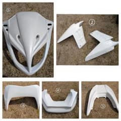マジェスティC　250　SG03J　ホワイト カウル 5点セットのサムネイル