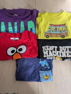 子供用 Tシャツ セット 5枚組のサムネイル