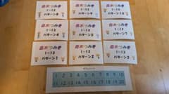 七田　白木つみき パターンカード 1〜12 すうじシート付きのサムネイル