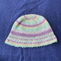 クロシェハット　クラッシャーハット　ハンドメイド