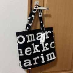 ねこ様専用　marimekko  ロゴトートバッグのサムネイル