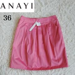 未使用タグ付き】✨ANAYI タックスカート ピンク 36 S - メルカリ