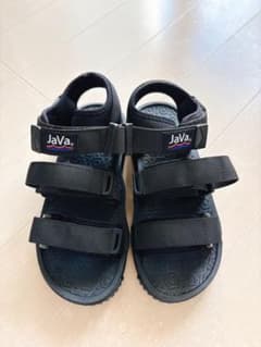 【美品】JaVa ブラック スポーツサンダル　サイズ24㎝のサムネイル