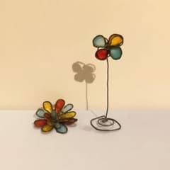インテリア/小物/花とクローバー/ステンドグラス風/小物入れのサムネイル