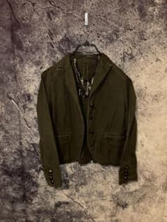 Y2K コーティングジャケット 光沢ブルゾン grunge archive gossip!ロサンゼルス ブルゾン アウター Y2K マウンテンカービング中綿