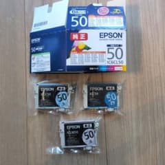 【未使用新品】EPSON 純正インクカートリッジ IC6CL50 （風船）３色のサムネイル