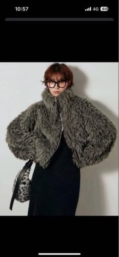 新品 ミックスシープファースタンドブルゾン ESICA アウター