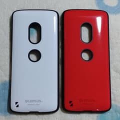 XPERIA XZ3スマホケース　白&赤セット　おまけ付き　LEPLUSのサムネイル