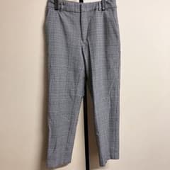 グレンチェック柄 スラックス パンツ グレーのサムネイル