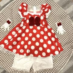 ビビディ ミニー ドレス 120 ディズニー グローブ付 仮装 ハロウィン ビビディ ミニー ドレス 120 ディズニー グローブ付 仮装 ハロウィン