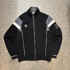 レア】90s adidas デサント製 トラックジャケット ブラック 美品