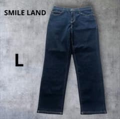 SMILE LAND デニムパンツ L ストレッチ 濃紺