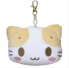 Sanrio 봉제인형 페이스 패스 케이스 마시멜로 같은 푹신푹신 냥코