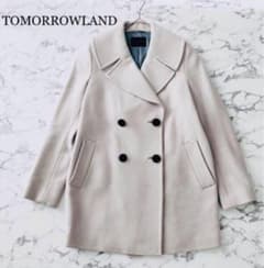 TOMORROWLAND ミドル丈ピーコート　ベージュ　M ウールのサムネイル