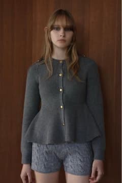 thetoe Rosen Peplum Cardigan S thetoé - メルカリ