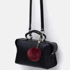 新品 ZARA 完売品 コンビ素材ミニボストンバッグのサムネイル