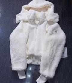 alo yoga lvory foxy sherpa ボアパーカー ホワイト - メルカリ